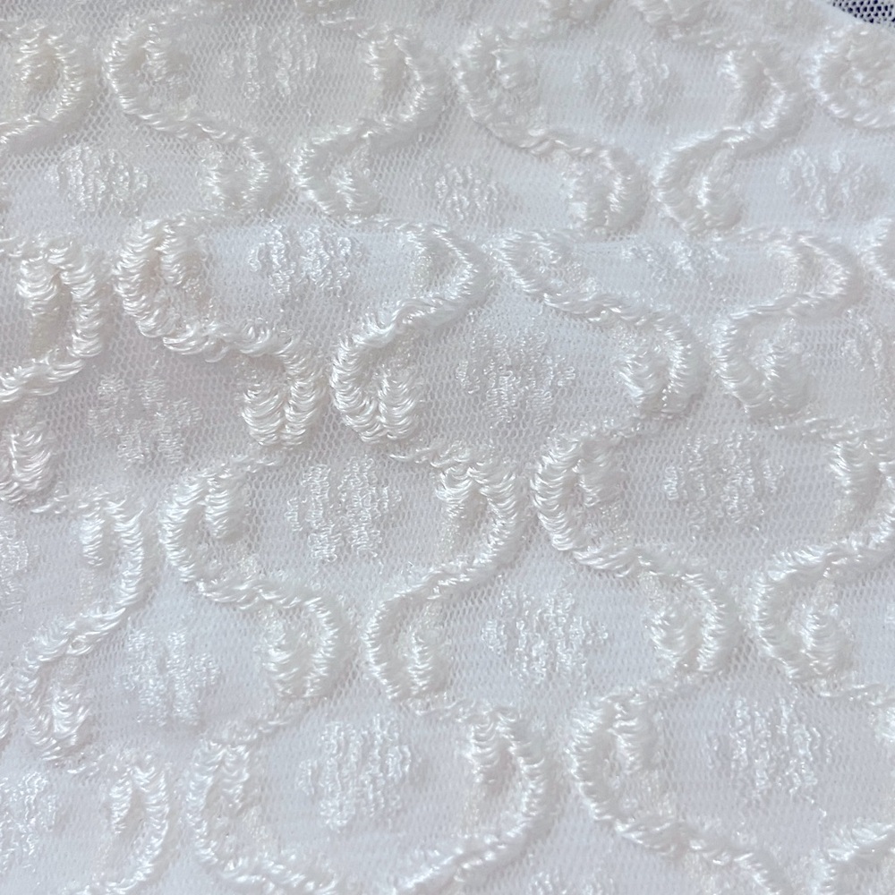 LIA White Lace 1/2 Length Sleeve Top S NWOT - Picture 8 of 9